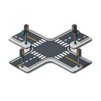 Intersection 3D icon
