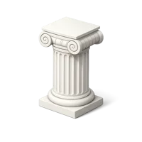 Ionic Column 3D icon