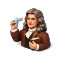 Isaac Newton 3D icon