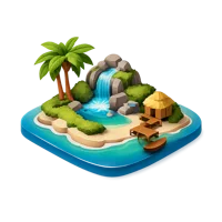 Island 3D icon