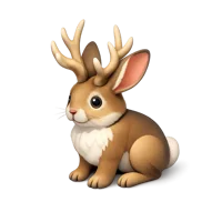 Jackalope 3D icon