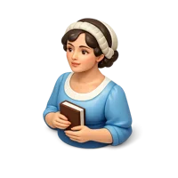 Jane Austen 3D icon