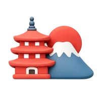 Japan 3D icon