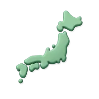 Japan Map 3D icon