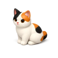 Japanese Bobtail 3D icon