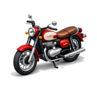 Jawa Motorcycle 3D icon