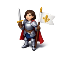 Joan of Arc 3D icon