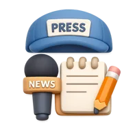 Journalist 3D icon