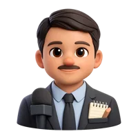 Journalist Avatar 3D icon