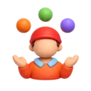 Juggler 3D icon
