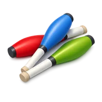 Juggling Clubs 3D icon