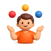 Juggling Person 3D icon