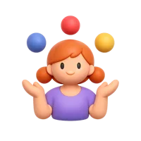 Juggling Woman 3D icon