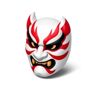 Kabuki Mask 3D icon