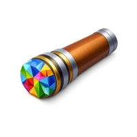 Brown Kaleidoscope 3D icon