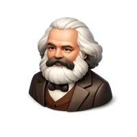 Karl Marx 3D icon
