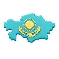 Kazakhstan 3D icon