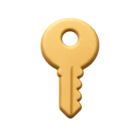 Key 3D icon