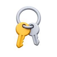 Key Ring 3D icon