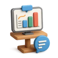 Keynote Presentation 3D icon