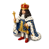 King Louis XIV 3D icon