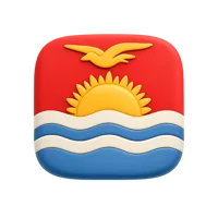 Kiribati 3D icon