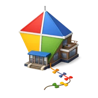 Kite Building 3D icon