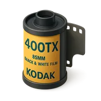 Kodak 400TX 35mm Black and White Film Canister 3D icon
