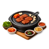 Korean BBQ 3D icon