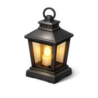Brown Lantern 3D icon