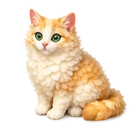 LaPerm Cat 3D icon