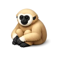 Lar Gibbon 3D icon