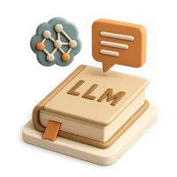 Large Language Model 3D icon