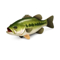 Yellow Largemouth Bass 3D icon