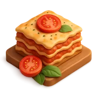 Lasagna 3D icon