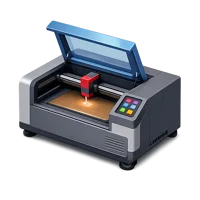 Laser Cutter 3D icon