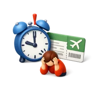 Late Arrival 3D icon