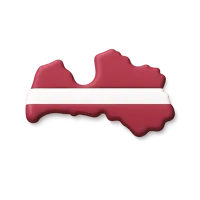 Latvia 3D icon