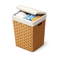 Brown Laundry Hamper 3D icon