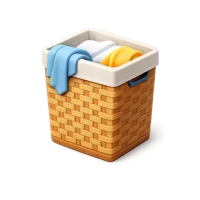 Laundry Hamper 3D icon