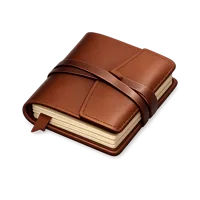 Brown Leather Journal 3D icon