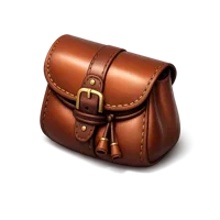 Leather Pouch 3D icon