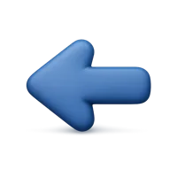 Left Arrow 3D icon