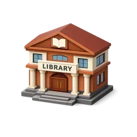 Library 3D icon