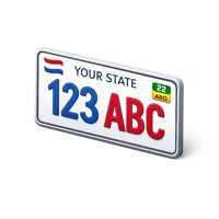 License Plate 3D icon