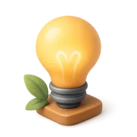 Lightbulb 3D icon