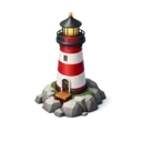 Lighthouse 3D icon