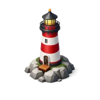 Lighthouse 3D icon