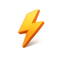 Lightning 3D icon