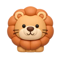 Lion 3D icon
